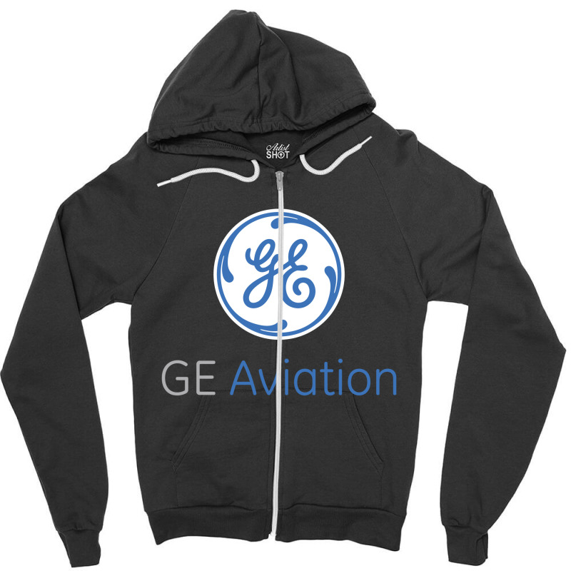 Ge Aviation Zipper Hoodie by Belendersethan | Artistshot