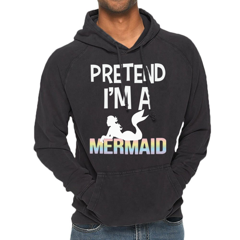 Pretend Im A Mermaid Admirer Halloween Costume Vintage Hoodie | Artistshot