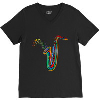 Musical Instrument Saxophone Player Saxophone V-neck Tee | Artistshot