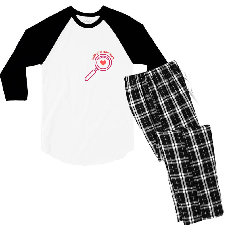 Looking For Your Heart Design For Tshirt And Bags Men's 3/4 Sleeve Pajama Set by Kiarra's Art | Artistshot