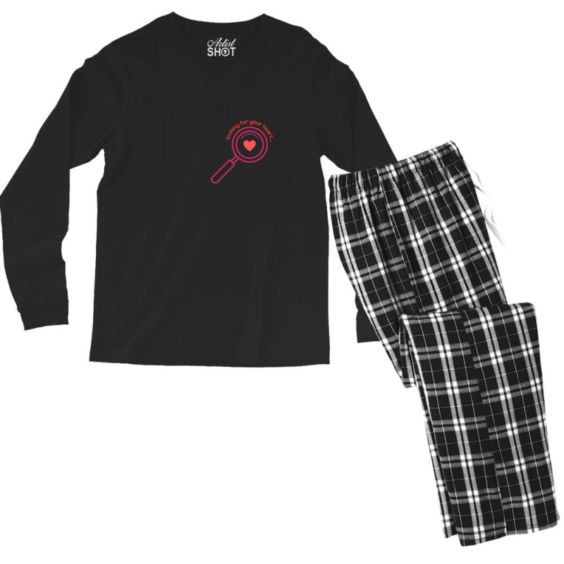 Looking For Your Heart Design For Tshirt And Bags Men's Long Sleeve Pajama Set by Kiarra's Art | Artistshot