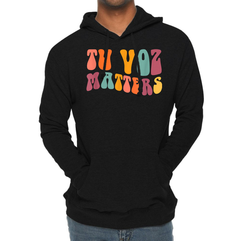 Tu Voz Matters Spanish Speech Language Pathologist Slp Slpa T Shirt Lightweight Hoodie by cm-arts | Artistshot