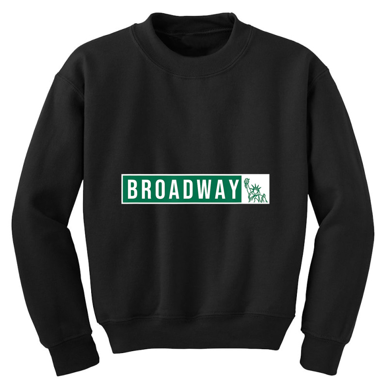 Musical Theater Broadway Street Sign Youth Sweatshirt by Kosdapen517 | Artistshot