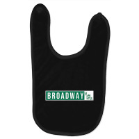 Musical Theater Broadway Street Sign Baby Bibs | Artistshot