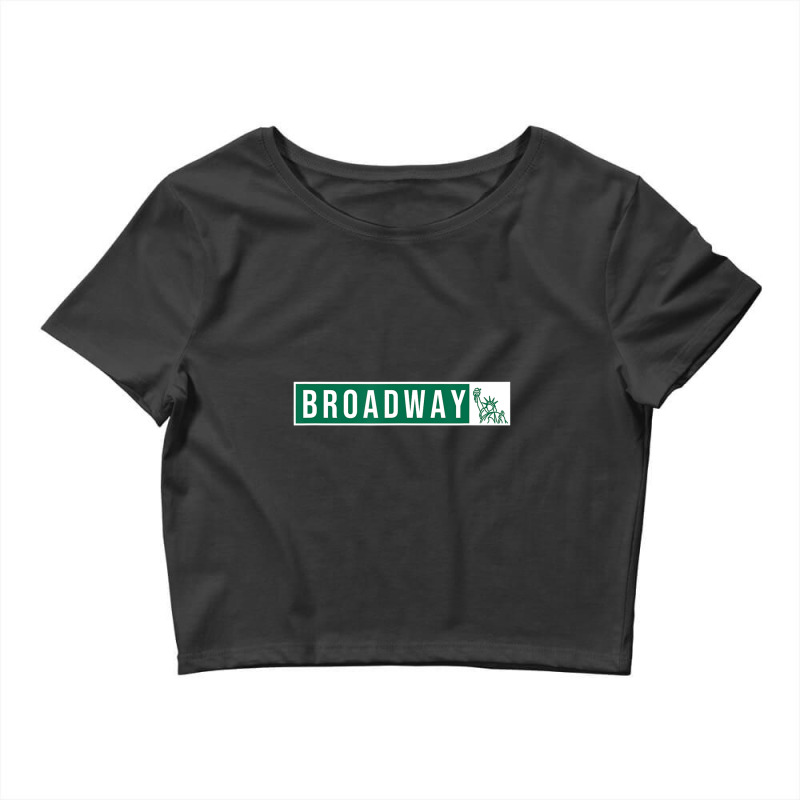 Musical Theater Broadway Street Sign Crop Top by Kosdapen517 | Artistshot