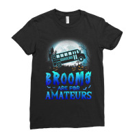 Halloween Brooms Are For Amateurs School Bus Funny Witch T Shirt Ladies Fitted T-shirt | Artistshot