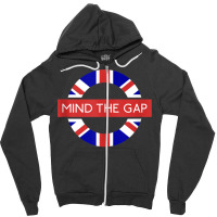 London Souvenir Mind The Gap Underground Tube Tank Top Zipper Hoodie | Artistshot