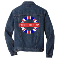 London Souvenir Mind The Gap Underground Tube Tank Top Men Denim Jacket | Artistshot