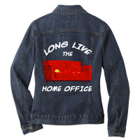 Long Live The Home Office Ladies Denim Jacket | Artistshot