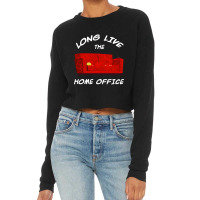 Long Live The Home Office Cropped Sweater | Artistshot