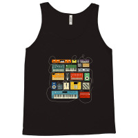 Synthesizer And Drum Machine For Electronic Musician Tank Top | Artistshot