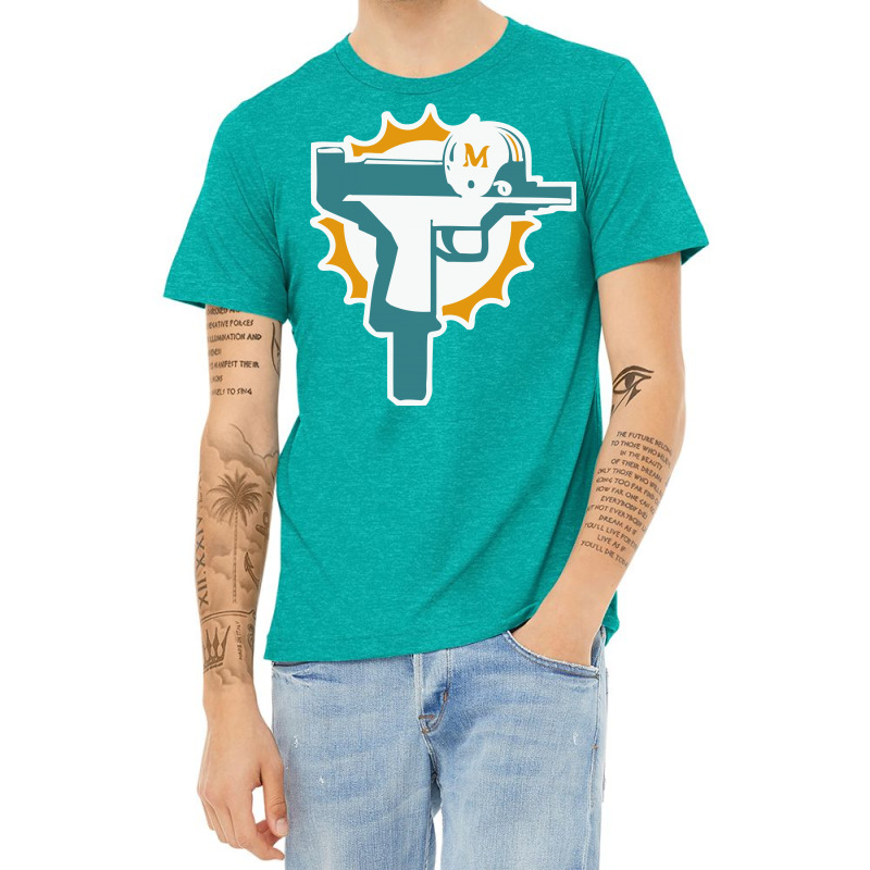 Custom Miami Dolphins Uzi Gun T Shirt Football Jersey Funny Ryan Tannehill  New Rare! Tank Top By Mdk Art - Artistshot