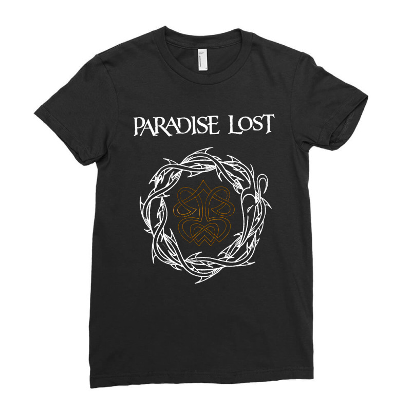 Paradise Lost, Drown In Darkness, The Early Demos, Paradise Lost Paint Ladies Fitted T-Shirt by SHOPPPIS9 | Artistshot