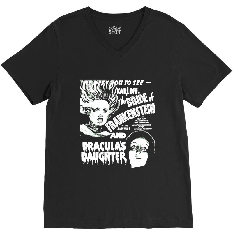 Bride Of Frankensteindracula's Daughter V-neck Tee | Artistshot