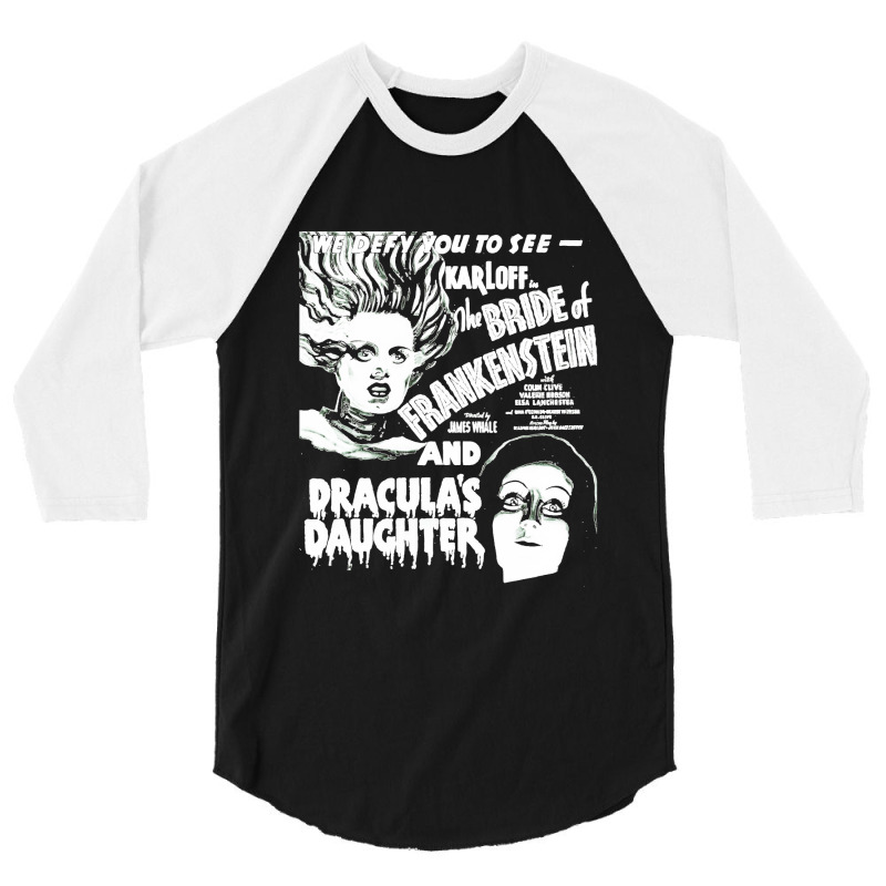 Bride Of Frankensteindracula's Daughter 3/4 Sleeve Shirt | Artistshot
