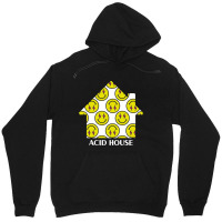 Acid House Smiley White House Unisex Hoodie | Artistshot