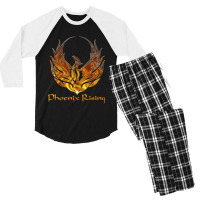 Phoenix Rising Tees Men's 3/4 Sleeve Pajama Set | Artistshot