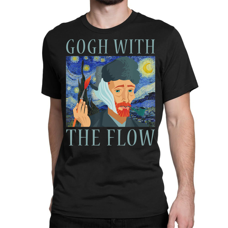 Gogh With The Flow Van Gogh Starry Night Impressionist Classic T-shirt by vucongha | Artistshot