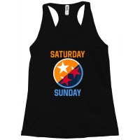 Tennessee Weekend Fan Of The Vols Football Orange White Flag 1 Racerback Tank | Artistshot