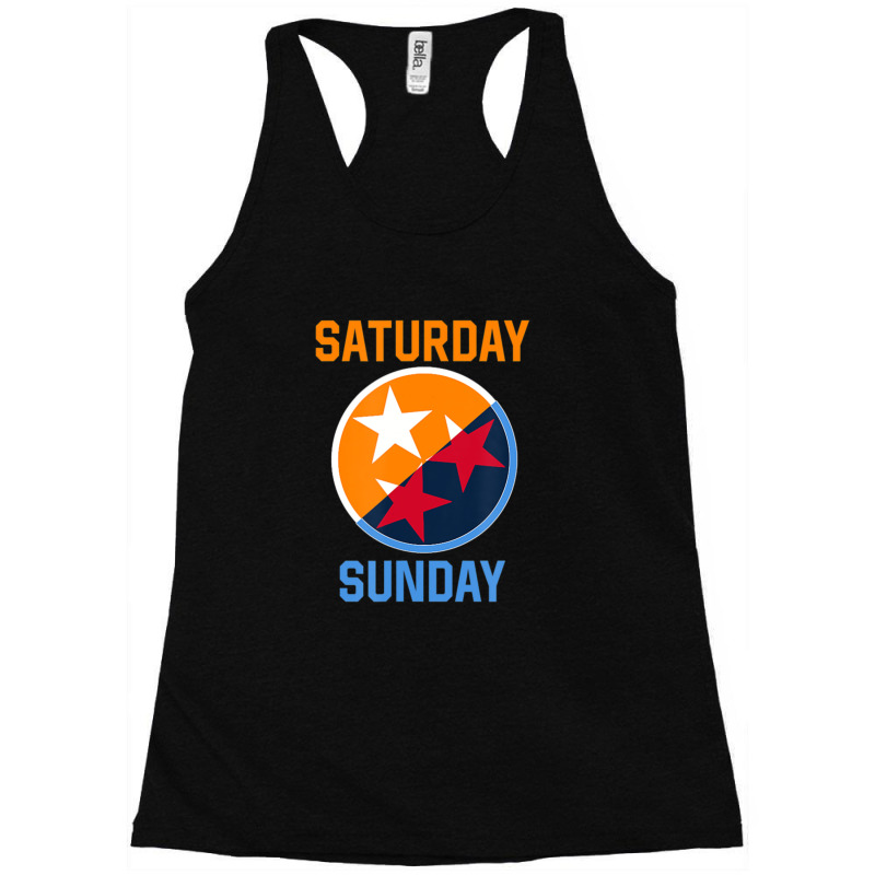 Tennessee Weekend Fan Of The Vols Football Orange White Flag 1 Racerback Tank by MickeyRobison | Artistshot