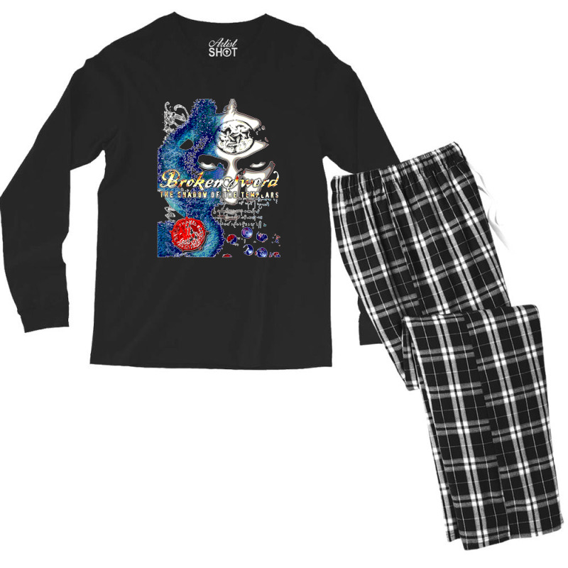 Broken Sword (black) Classic Men's Long Sleeve Pajama Set | Artistshot