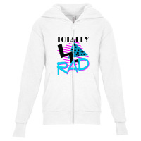 Totally Rad 1980s Youth Zipper Hoodie | Artistshot