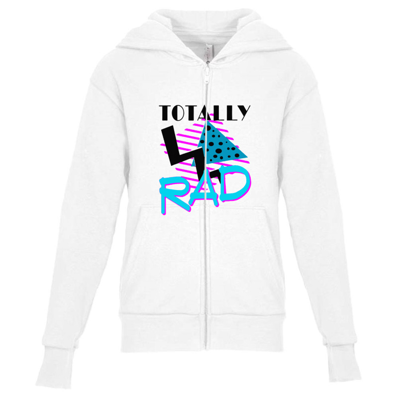 Totally Rad 1980s Youth Zipper Hoodie by Mollystinnettc | Artistshot