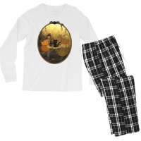 Dance Time Pumpkin Black Scared Cat Halloween T Shirt Men's Long Sleeve Pajama Set | Artistshot