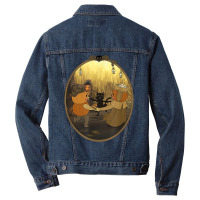 Dance Time Pumpkin Black Scared Cat Halloween T Shirt Men Denim Jacket | Artistshot