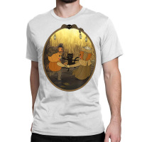 Dance Time Pumpkin Black Scared Cat Halloween T Shirt Classic T-shirt | Artistshot