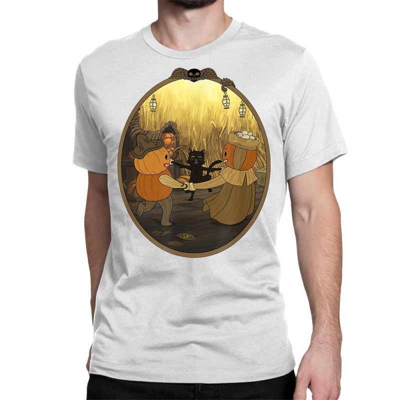 Dance Time Pumpkin Black Scared Cat Halloween T Shirt Classic T-shirt by cm-arts | Artistshot