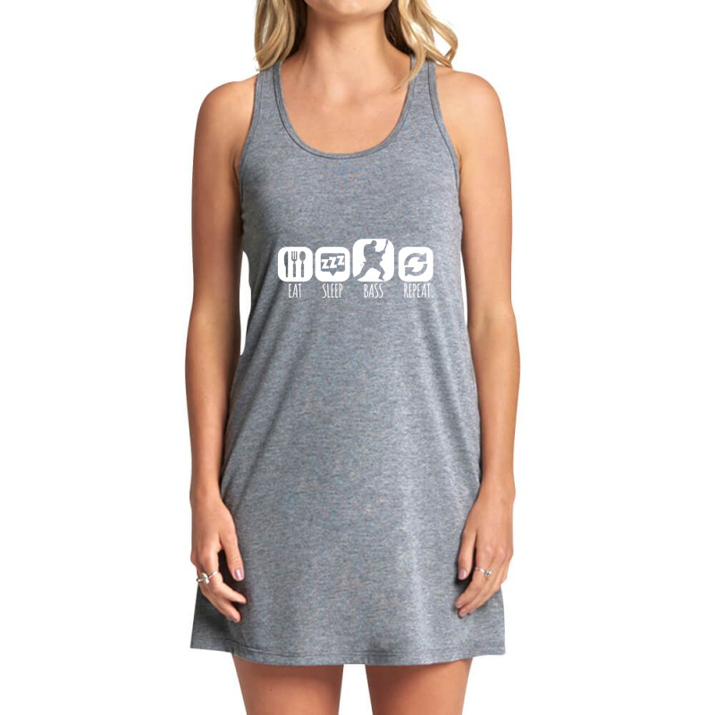 Eat Sleep Bass Bassist Music Mantra Tank Dress by MandyMOerke | Artistshot