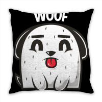 Woof, Dog Throw Pillow | Artistshot