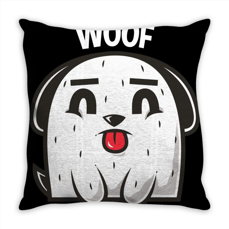 Woof, Dog Throw Pillow | Artistshot