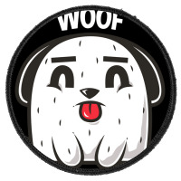 Woof, Dog Round Patch | Artistshot