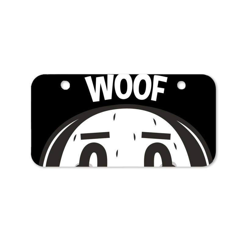 Woof, Dog Bicycle License Plate | Artistshot