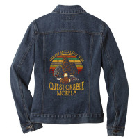 Amateur Mycologist With Questionable Morels Ladies Denim Jacket | Artistshot