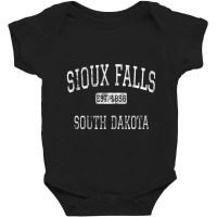 Sioux Falls South Dakota Sd Vintage Baby Bodysuit | Artistshot