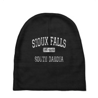 Sioux Falls South Dakota Sd Vintage Baby Beanies | Artistshot