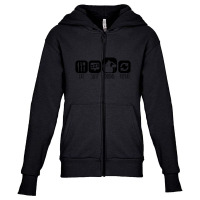 Eat Sleep Drums Drummer Mantra 1 Youth Zipper Hoodie | Artistshot