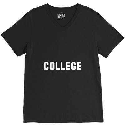 Fraternity College   Animal House V-neck Tee Designed By Satekiong