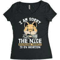 On Vacation Occupational Therapy Dog Ot-a Therapist Women's Triblend Scoop T-shirt | Artistshot