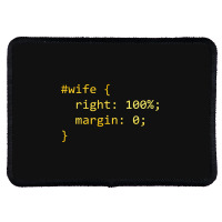 Funny Programming Wife Right Margin Rectangle Patch | Artistshot