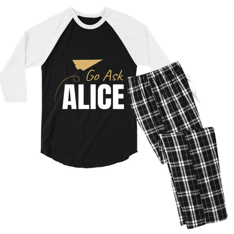 Go Ask Alice Men's 3/4 Sleeve Pajama Set | Artistshot