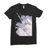 Steven Universe Pearl Clouds Ladies Fitted T-shirt | Artistshot