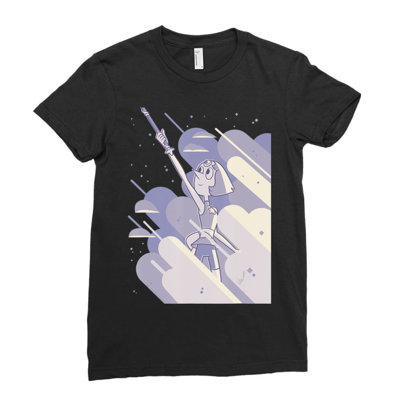 Steven Universe Pearl Clouds Ladies Fitted T-Shirt by duongnhannam | Artistshot