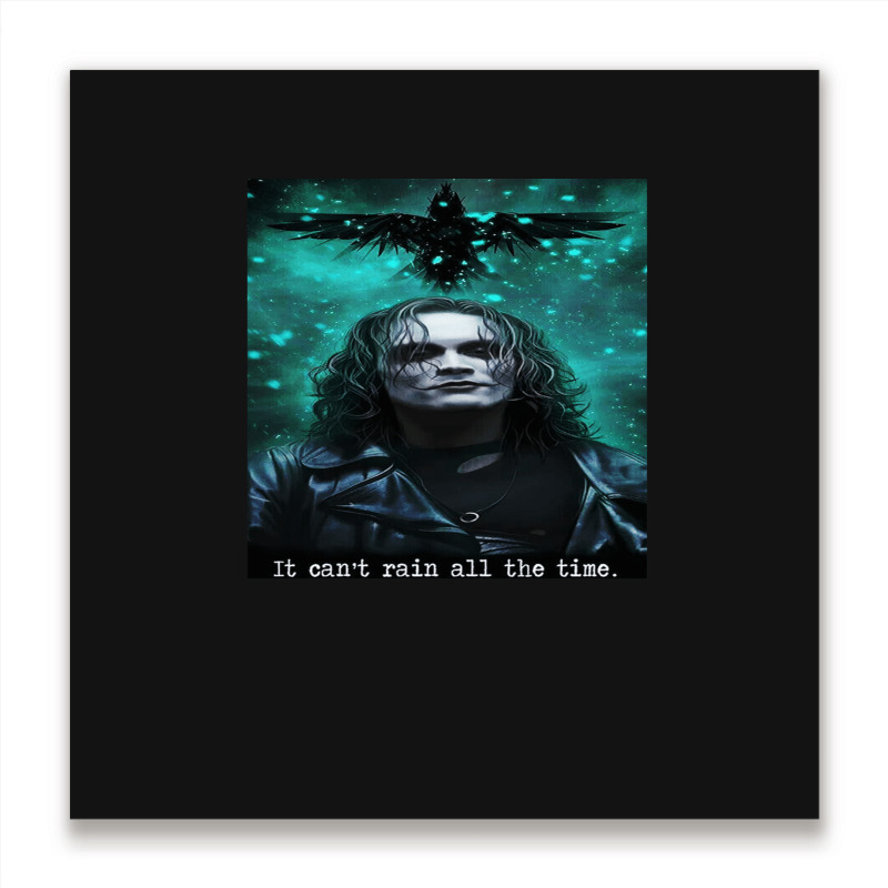 The Crow Metal Print Square | Artistshot