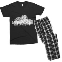 Tree Silhouette Design2 Men's T-shirt Pajama Set | Artistshot