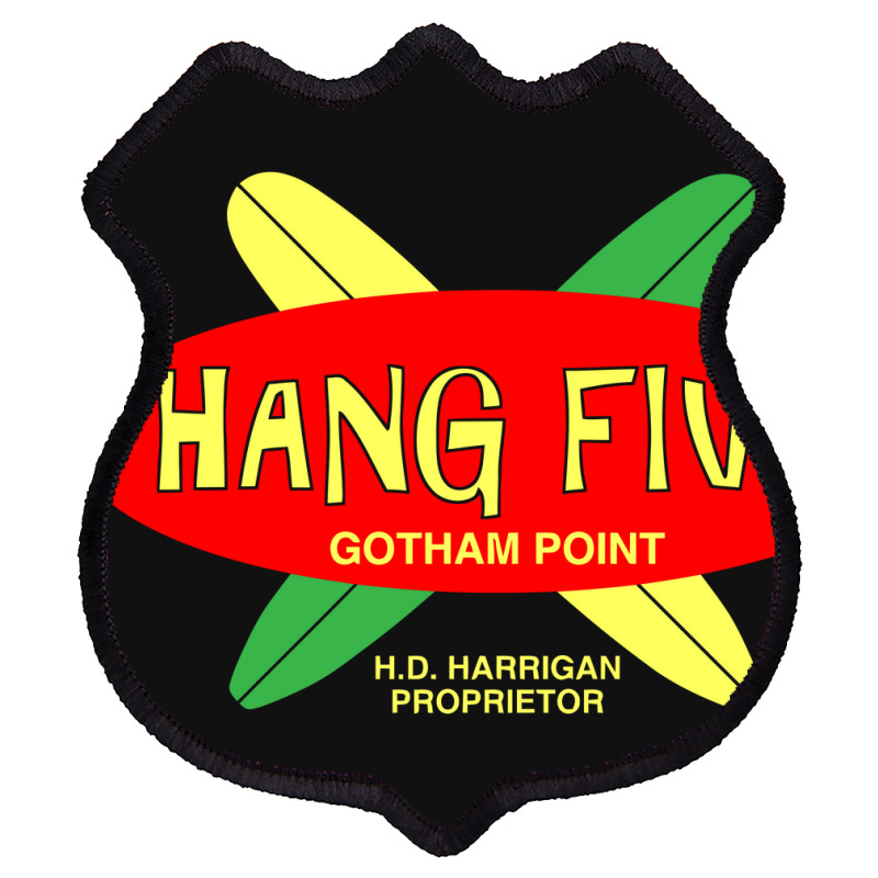 Hang Five (dark Variant)   Adam West Shield Patch | Artistshot