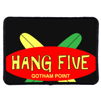 Hang Five (dark Variant)   Adam West Rectangle Patch | Artistshot